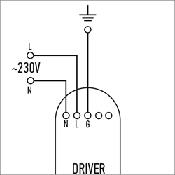 блок питания Jazzway MTR16 Driver 40V IP20 - схема подключения