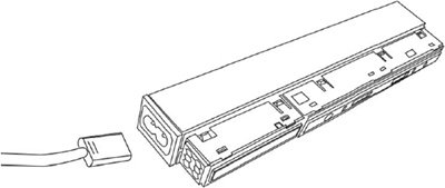 драйвер потайной TRM20-DRH100 "Эра" - подключение кабеля питания