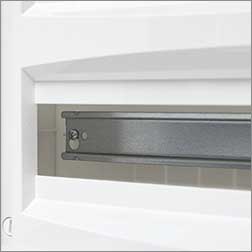 корпус навесной EKF PROxima ux-3x18-n Unix - DIN-рейки в комплекте