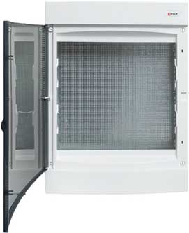 корпус слаботочный навесной EKF PROxima ux-3m-n-lx Unix - вид с открытой дверью