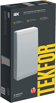 корпус пластиковый навесной Tekfor ЩРН-П-36 IP41 IEK с белой дверью - упаковка