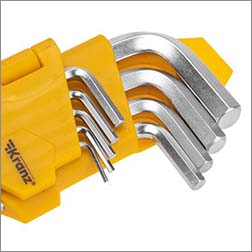 набор ключей имбусовых HEX 1,5 - 10 мм Kranz KR-12-5211 с шаром - внешний вид