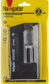 детектор Navigator NMT-De01 для скрытой проводки 2 в 1 - упаковка