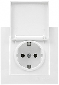 розетка 1-местная EKF EWR10-124-10 "Валенсия" - внешний вид