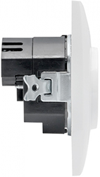 розетка 1-местная EKF EWR16-028-10-2USB "Валенсия" - вид сбоку