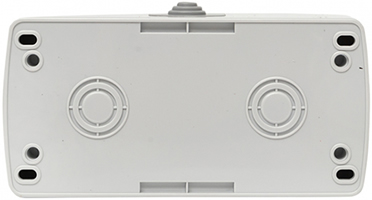 розетка 2-местная EKF "Мурманск" с з/к - вид с тыльной стороны