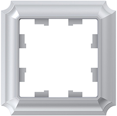 рамка 1-постовая Systeme Electric AtlasDesign Antique алюминий - внешний вид