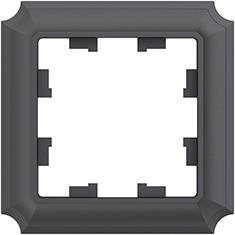 рамка 1-постовая Systeme Electric AtlasDesign Antique базальт - внешний вид