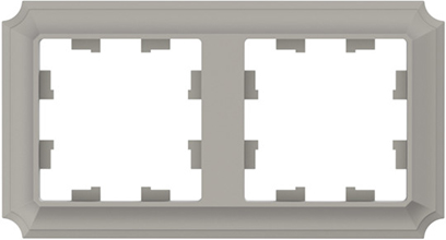 рамка 2-постовая Systeme Electric AtlasDesign Antique шампань - внешний вид