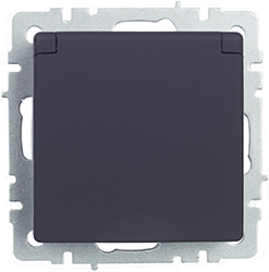 розетка 1-местная IEK РСбш10-3-БрГ Brite - внешний вид