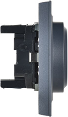 розетка 2-местная IEK РС12-3-БрМ Brite - вид сбоку