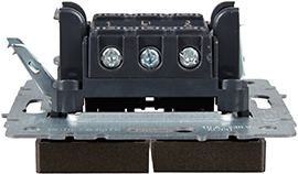 выключатель 2-клавишный проходной IEK ВС10-2-6-БрТБ Brite - вид сбоку