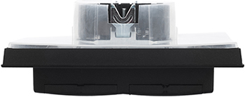 розетка 2-местная IEK РСбш12-3-44-БрЧ Brite - вид сбоку