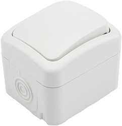 выключатель 1-клавишный Kranz KR-78-0601 Mini OG - внешний вид