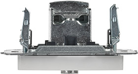 розетка ТВ проходная IEK РТВ10-0-БрБ Brite - вид сверху