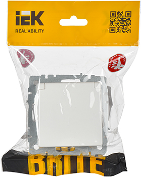 розетка 1-местная IEK РСбш10-3-БрБ Brite - упаковка