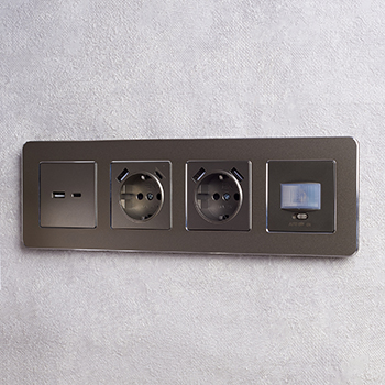 электроустановочные изделия IEK Brite - пример установки