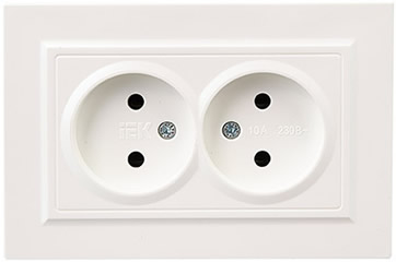 розетка 1-местная IEK РС12-2-БрЖ Brite - внешний вид