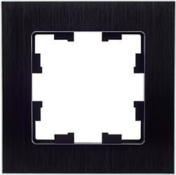 рамка 1-постовая IEK РУ-1-1-БрЧ Brite - внешний вид