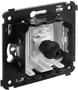 розетка TV одиночная DKC Avanti, цвет белое облако, - вид сзади