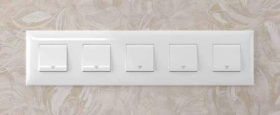 рамка 5-постовая DKC Avanti, цвет белое облако, - внешний вид