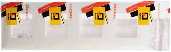 рамка 4-постовая DKC Avanti, цвет белое облако, - упаковка