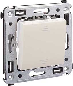 инвертор 1-клавишный DKC Avanti, цвет ванильная дымка, - внешний вид