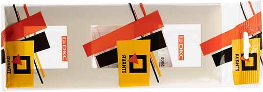 рамка 3-постовая DKC Avanti, цвет ванильная дымка, - упаковка