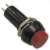 Выключатель-кнопка 250V 1 А (2с) OFF-(ON) Б/Фикс красная (PBS-11В) REXANT