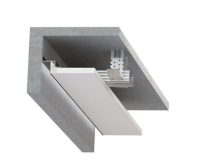 Профиль с экраном 45*42*2000мм  теневой белый