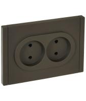 купить Фортепиано серый розетка скрытая 2-мест шторки IP20  в Йошкар-Оле Фортепиано серый розетка скрытая 2-мест шторки IP20