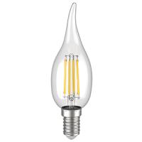 Лампа свд 220В E14 7Вт 3000К 840лм свеча на ветру CB35 прозрачная IEK 