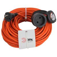 купить Удлинитель 1-мест 20м ПВС 2*0,75 оранжевый  IP44 ЭРА  в Йошкар-Оле Удлинитель 1-мест 20м ПВС 2*0,75 оранжевый  IP44 ЭРА