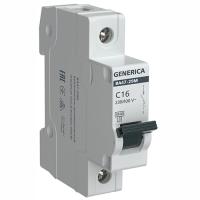 купить Автомат 1Р 16А C 4,5кА ВА47-29М GENERICA в Йошкар-Оле Автомат 1Р 16А C 4,5кА ВА47-29М GENERICA
