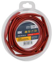 купить Трубка ТУТнг-LS 6/3мм красный 2м инд.упаковка IEK в Йошкар-Оле Трубка ТУТнг-LS 6/3мм красный 2м инд.упаковка IEK