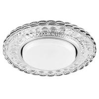 Светильник точечный GX53 круг хром/прозрачный встраиваемый подсветка 