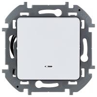 купить Инспириа белый выключатель 1кл с подсветкой скрытая 10А IP20  в Йошкар-Оле Инспириа белый выключатель 1кл с подсветкой скрытая 10А IP20