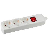 купить Колодка 3-мест 16А белый пластик заземление выкл IP20 ЭРА  в Йошкар-Оле Колодка 3-мест 16А белый пластик заземление выкл IP20 ЭРА