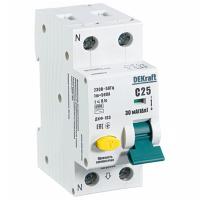 купить Дифавтомат 2Р 25А C 30мА 6кА ДИФ-103 2мод Schneider Electric DEKraft в Йошкар-Оле Дифавтомат 2Р 25А C 30мА 6кА ДИФ-103 2мод Schneider Electric DEKraft