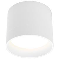 Светильник даунлайт 1*12Вт GX53 цилиндр белый накладной 