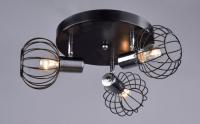 купить Светильник потолочный (люстра) 3*60Вт E14 черный  в Йошкар-Оле Светильник потолочный (люстра) 3*60Вт E14 черный