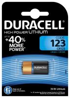 Батарейка CR123(CR123A) литиевая BL1 Duracell 