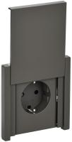 купить Фортепиано серый розетка скрытая 1-мест заземление с крышкой шторки IP44  в Йошкар-Оле Фортепиано серый розетка скрытая 1-мест заземление с крышкой шторки IP44