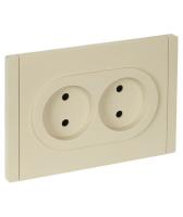 купить Фортепиано ваниль розетка скрытая 2-мест шторки быстрозажим. клем. IP20  в Йошкар-Оле Фортепиано ваниль розетка скрытая 2-мест шторки быстрозажим. клем. IP20