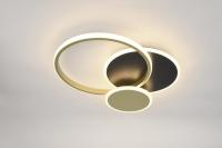 купить Светильник потолочный (люстра) свд 60Вт 3000К-6500К 4900лм черный/золото пульт в Йошкар-Оле Светильник потолочный (люстра) свд 60Вт 3000К-6500К 4900лм черный/золото пульт