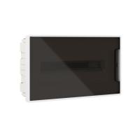 Бокс 18мод встраиваемый  белый черная прозрачная дверь IP40  DKC FRAME