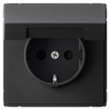купить АртГэллери карбон розетка скрытая 1-мест заземление с крышкой шторки IP20  в Йошкар-Оле АртГэллери карбон розетка скрытая 1-мест заземление с крышкой шторки IP20