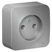 купить Бланка алюминий розетка открытая 1-мест IP20  в Йошкар-Оле Бланка алюминий розетка открытая 1-мест IP20