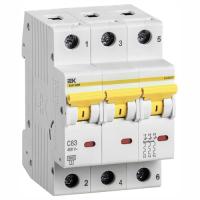 Автомат 3Р 63А C 6кА ВА47-60М IEK 