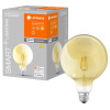 купить Лампа умная Е27 6Вт 2400К лм G125 золотистая диммер SMART+ в Йошкар-Оле Лампа умная Е27 6Вт 2400К лм G125 золотистая диммер SMART+